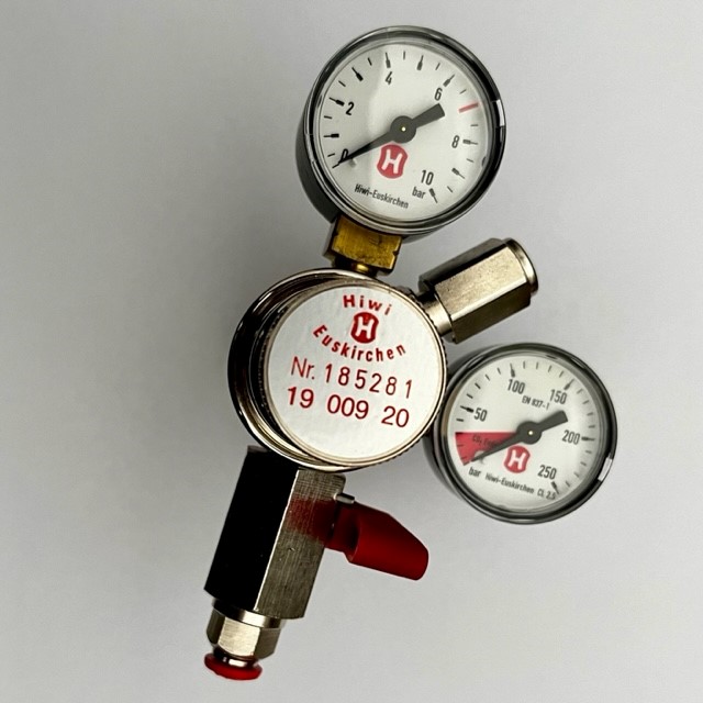 CO2 Druckregler HiwiPremium für die Umrüstung QUOOKER CUBE auf CO2-Mehrwegflasche 