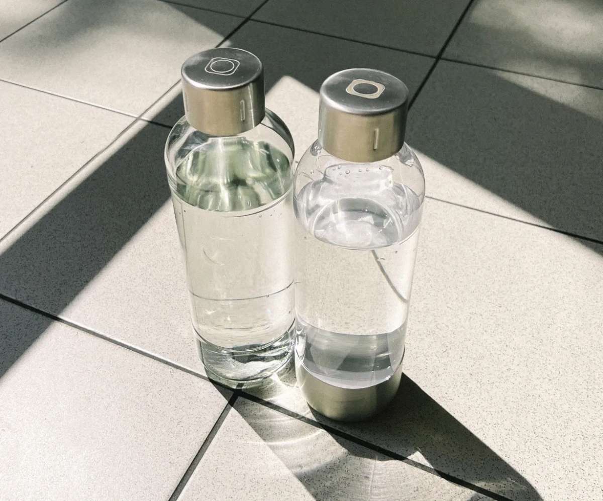 DrinkMate Sprudelflaschen 2 X 1 Liter – PET, BPA-frei, Schwarz – Kompatibel Mit Allen DrinkMate-Maschinen, Wiederverwendbar, Handwäsche, Kohlensäurefest PET Flasche Sprudler