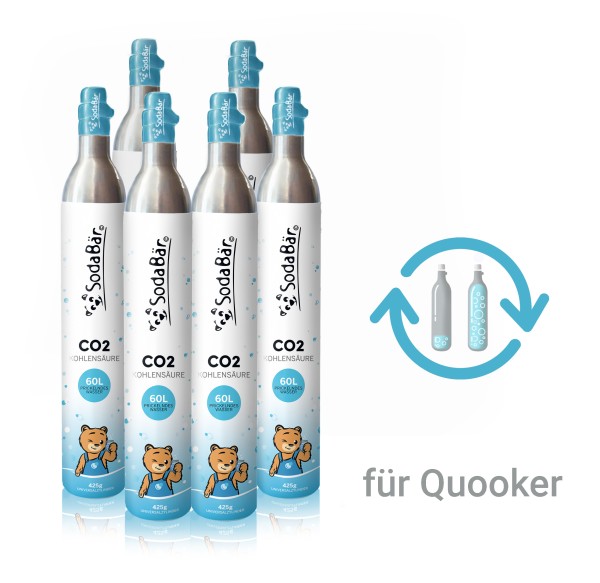 CO2-Zylinder Tausch-Box für Quooker 6 x 425g (60 l)